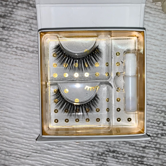 Battington Beauty! Monroe Reusable 3D Silk Full Lashes + Glue SET! NEW! - Picture 8 of 14